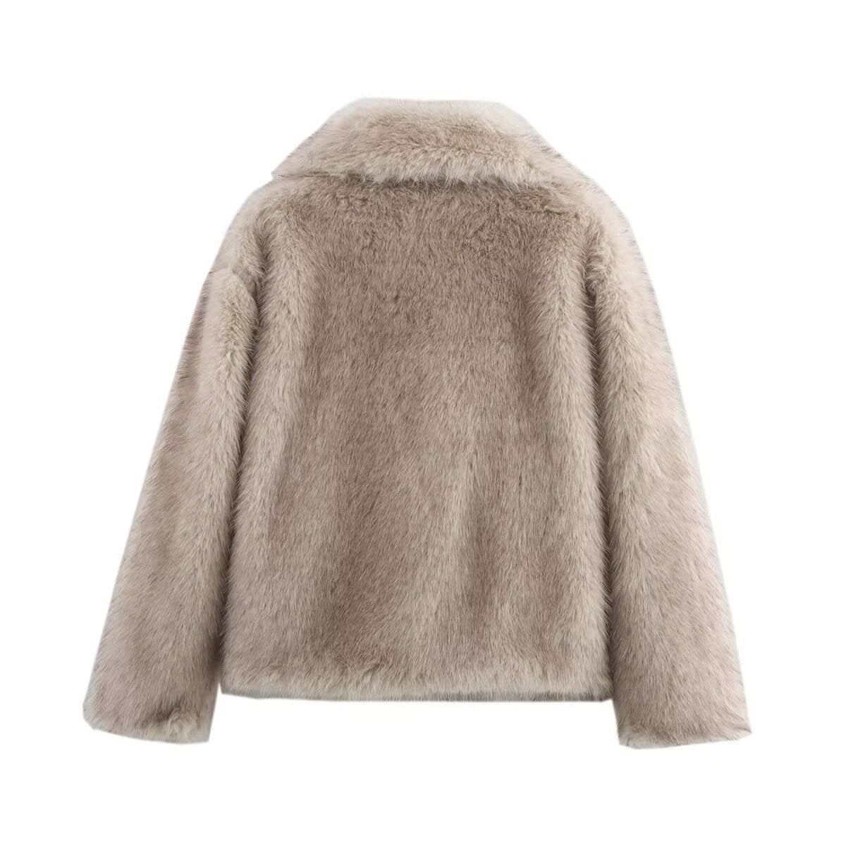 Women's Beige Faux Fur Jacket – BYMANYC New York | Minor & Co.