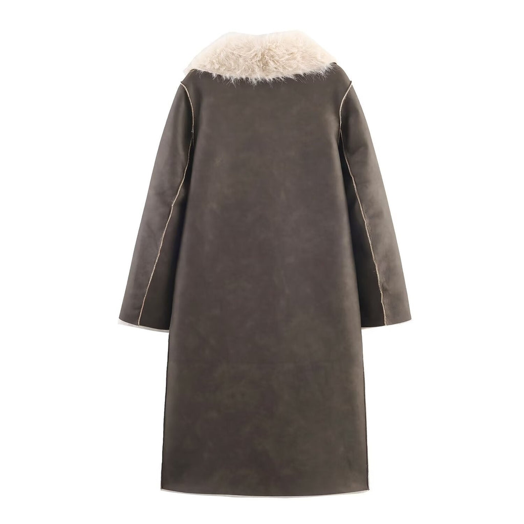 Women's Faux Shearling Long Coat – BYMANYC New York | Minor & Co.