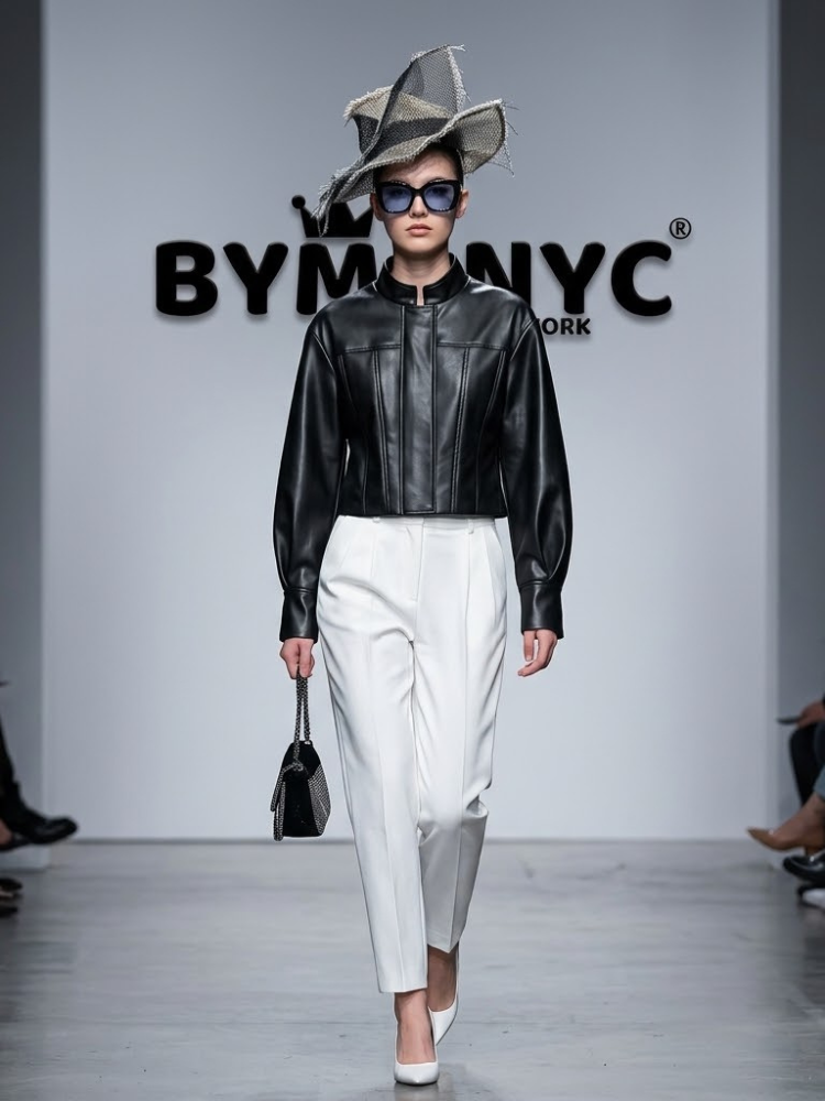 Women's Faux Leather Cropped Jacket – BYMANYC New York | Minor & Co.
