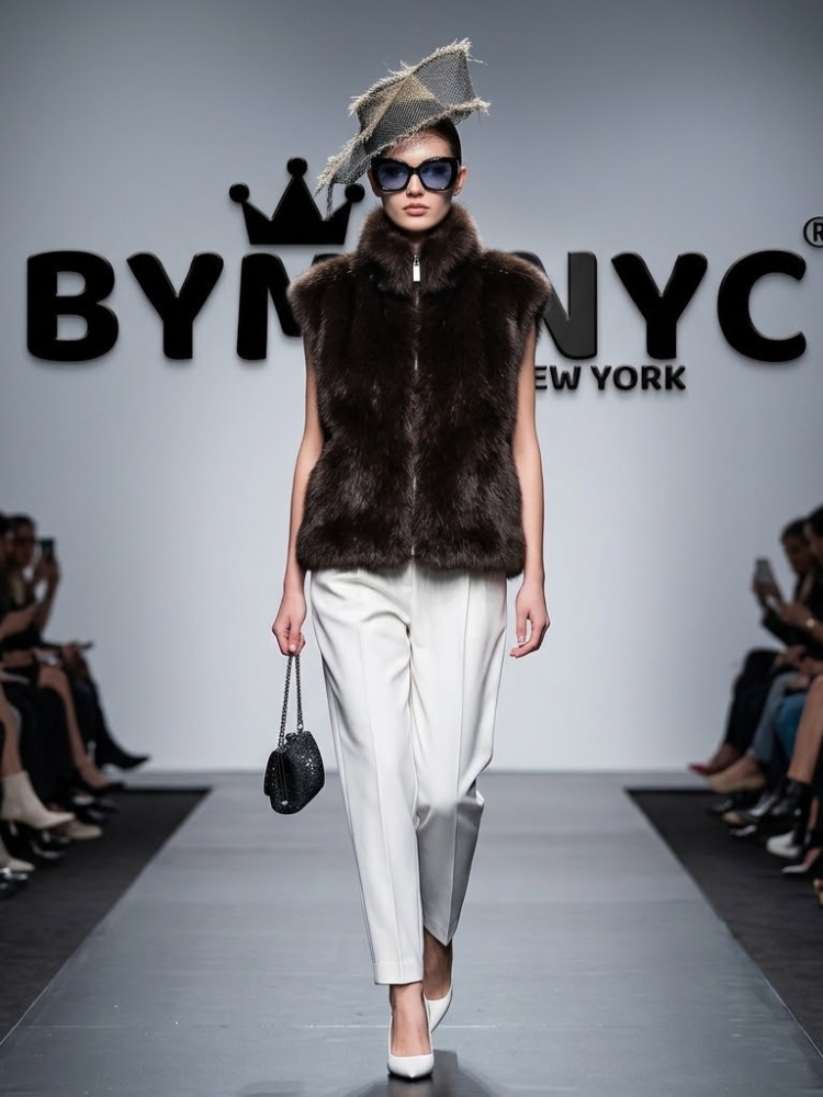 Women's High-Neck Plush Faux Fur Vest – BYMANYC New York | Minor & Co.