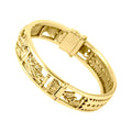 Seven Archangels Solid Yellow Gold Bangle | Minor & Co.