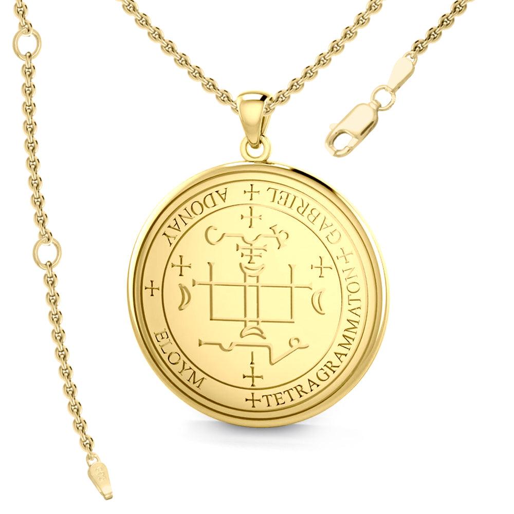 Archangel Gabriel Sigil Pendant – Solid Gold | Minor & Co.