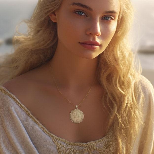 Archangel Gabriel Sigil Pendant – Solid Gold | Minor & Co.