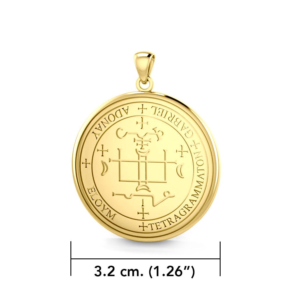 Archangel Gabriel Sigil Pendant – Solid Gold | Minor & Co.