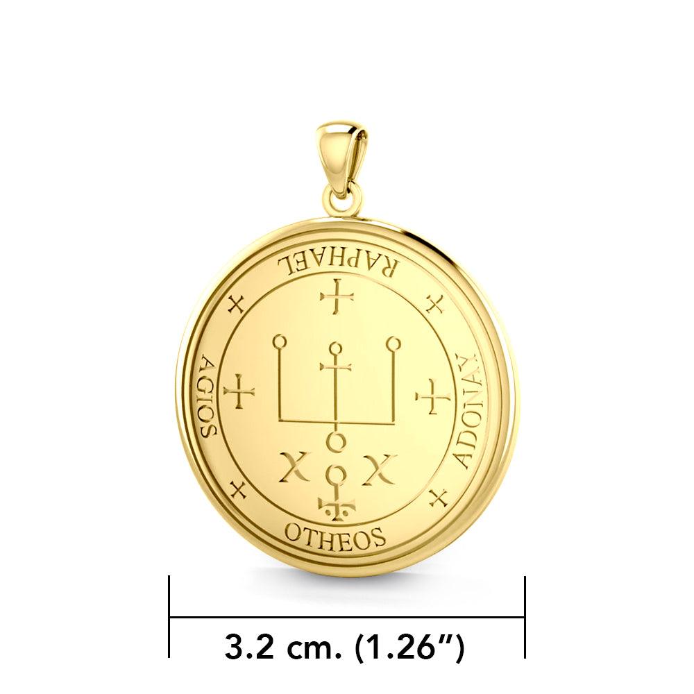 Archangel Raphael Sigil Solid Gold Pendant | Minor & Co.