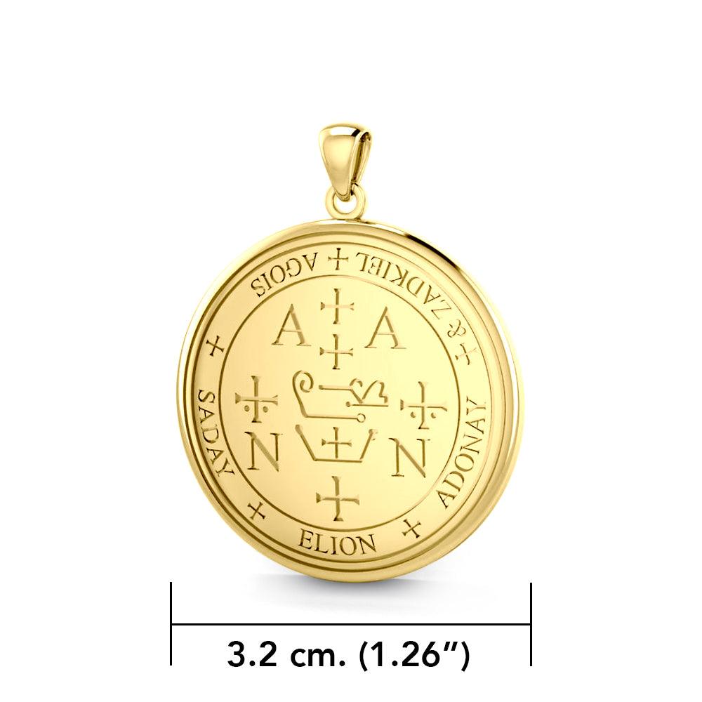 Archangel Zadkiel Sigil Pendant – Solid Gold | Minor & Co.