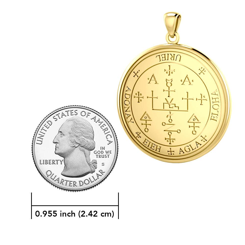 Archangel Uriel Sigil Solid Gold Pendant | Minor & Co.