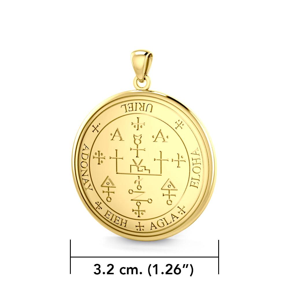 Archangel Uriel Sigil Solid Gold Pendant | Minor & Co.