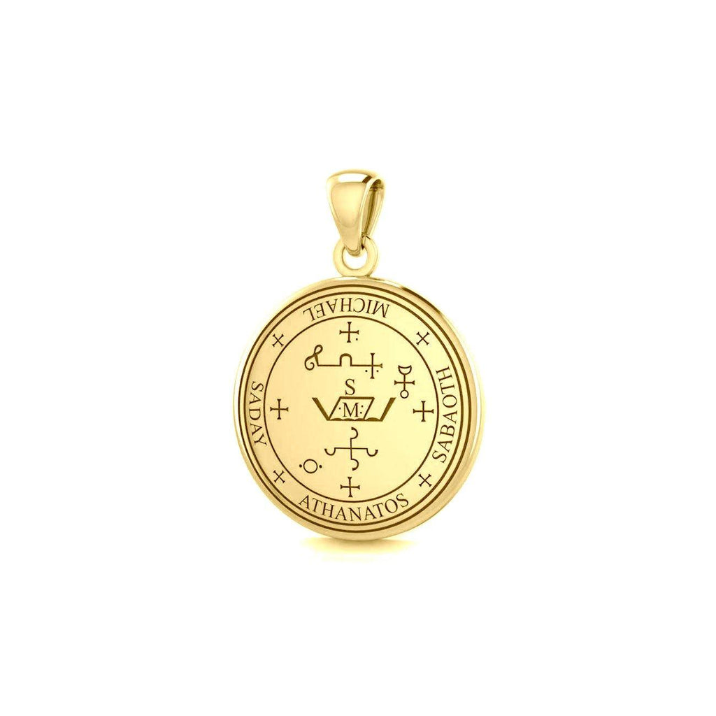 Archangel Michael Sigil Solid Gold Small Pendant | Minor & Co.