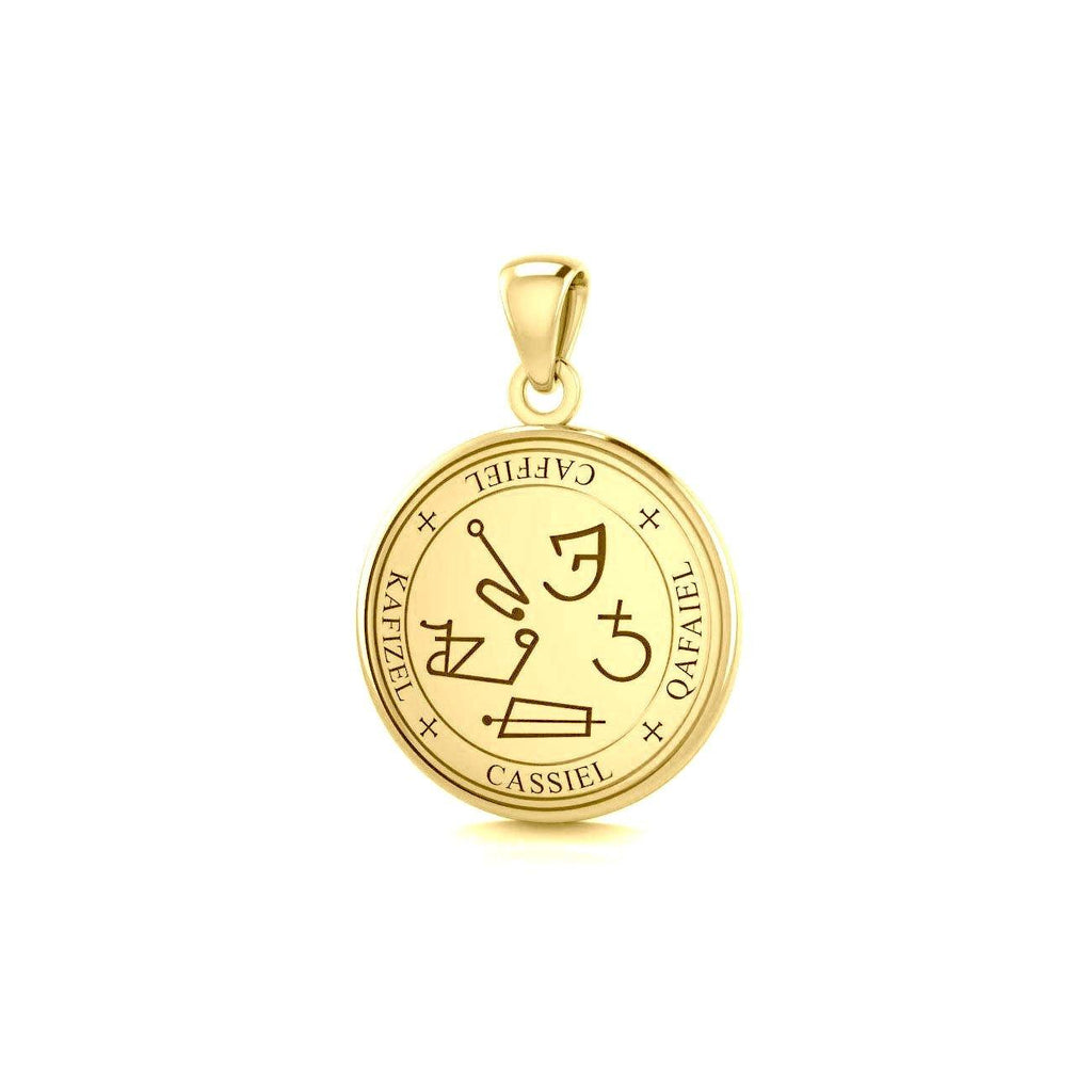 Solid Gold Archangel Cassiel Sigil Pendant | Minor & Co.
