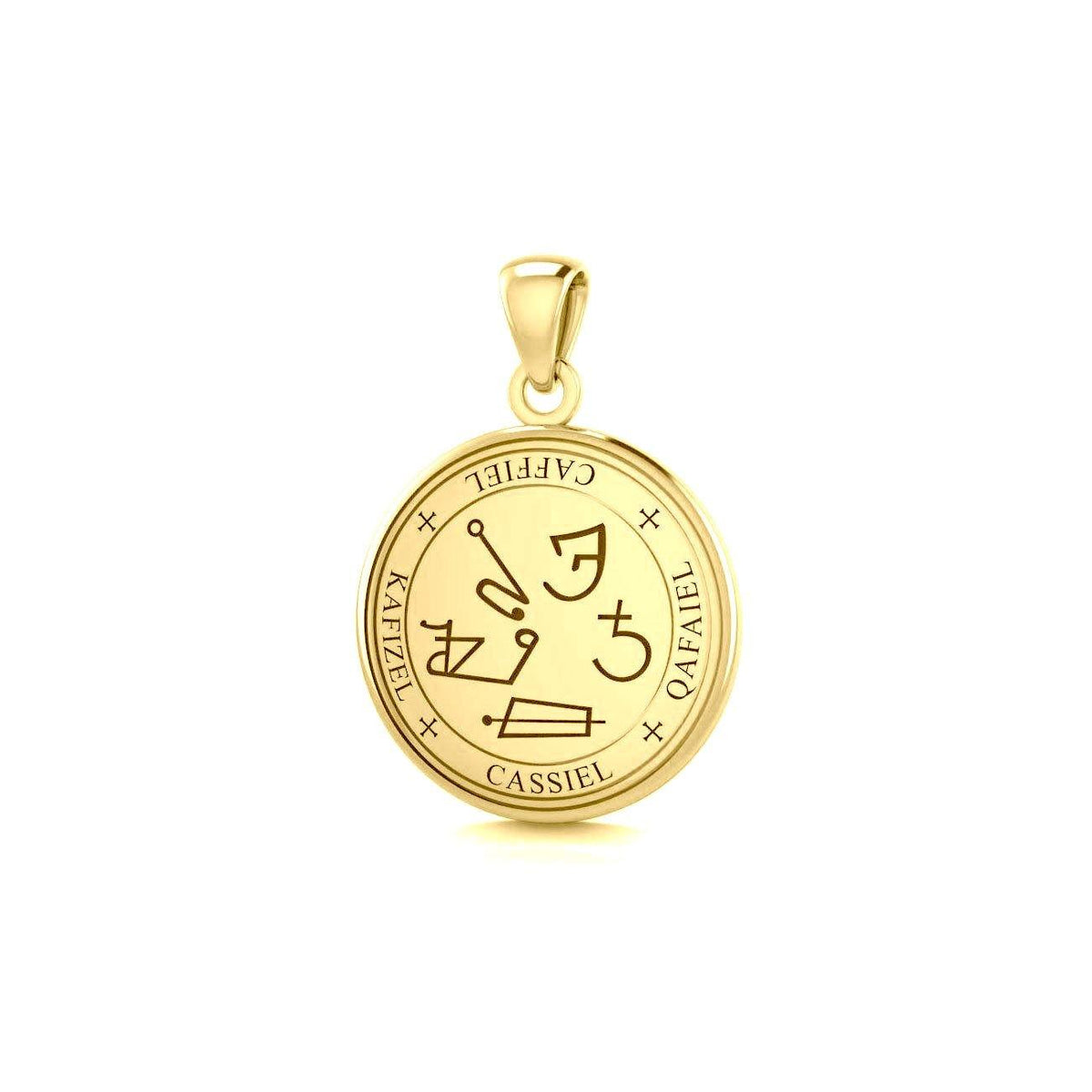 Solid Gold Archangel Cassiel Sigil Pendant | Minor & Co.