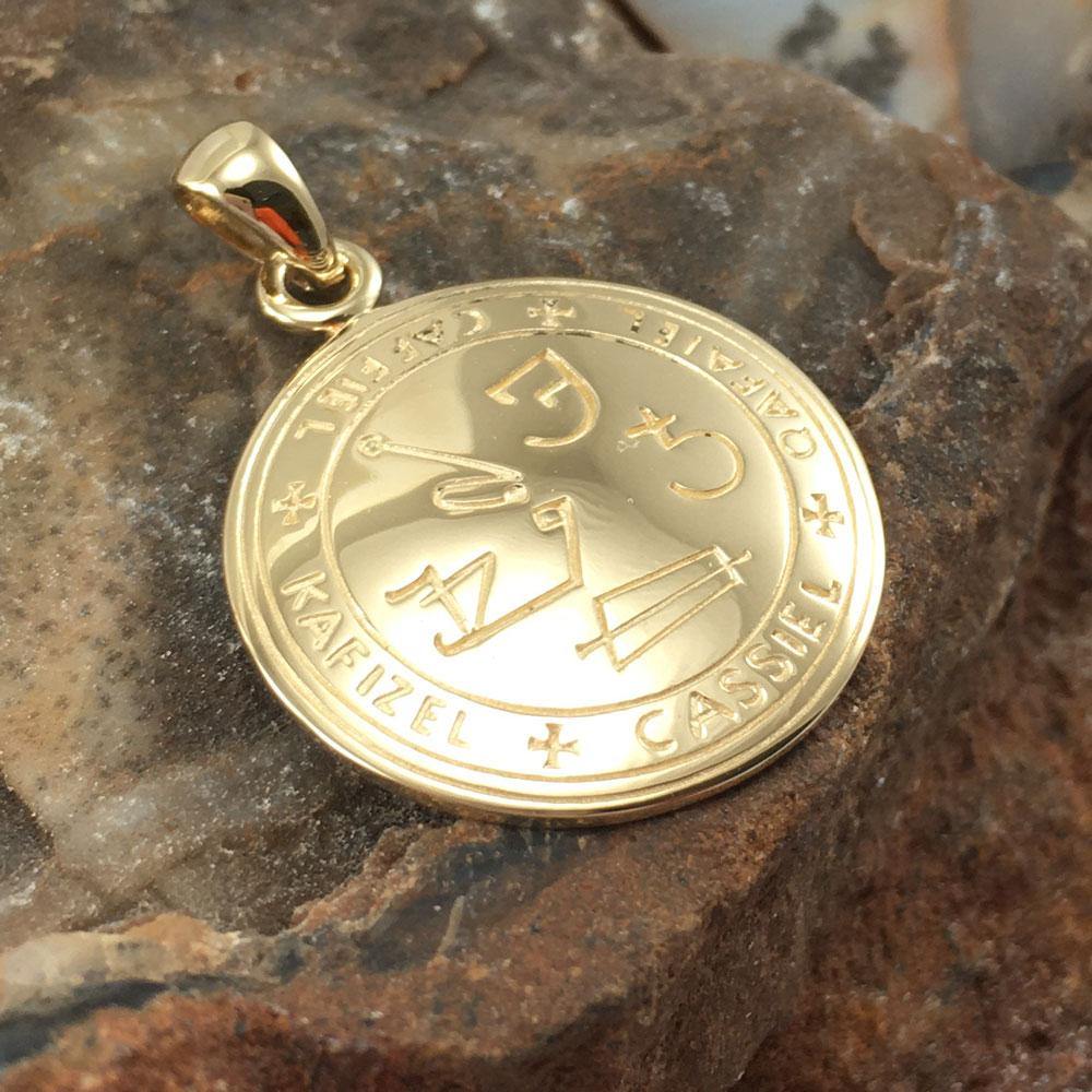 Solid Gold Archangel Cassiel Sigil Pendant | Minor & Co.