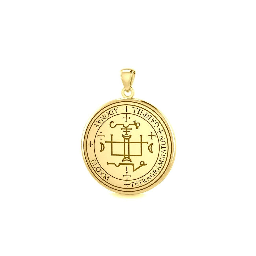 Archangel Gabriel Sigil Small Pendant – Solid Gold | Minor & Co.