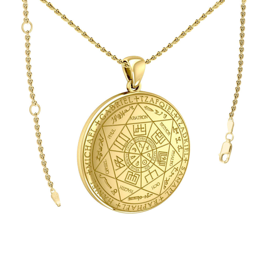 The Seven Archangels Solid Gold Pendant - (Solid Back) | Minor & Co.