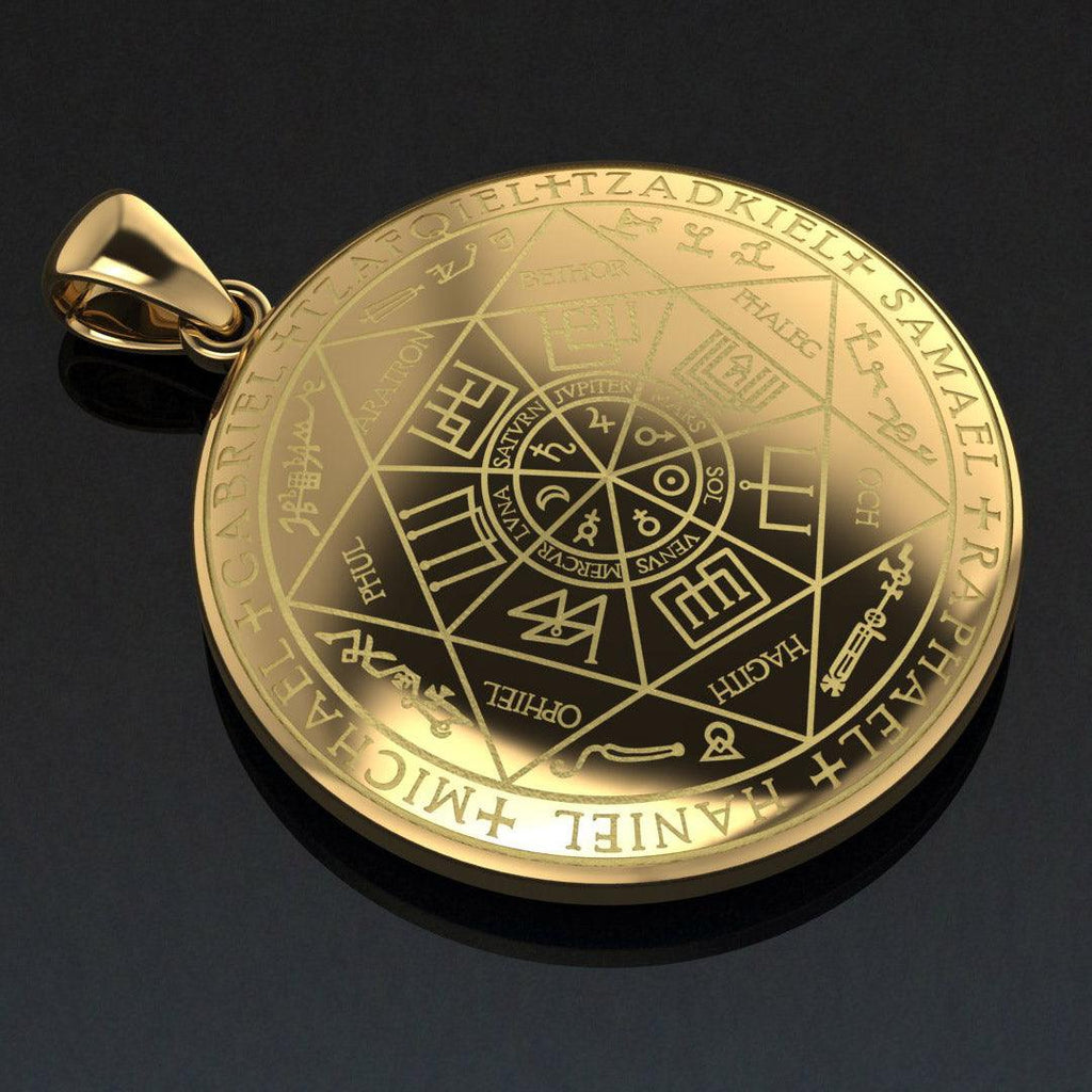 The Seven Archangels Solid Gold Pendant | Minor & Co.