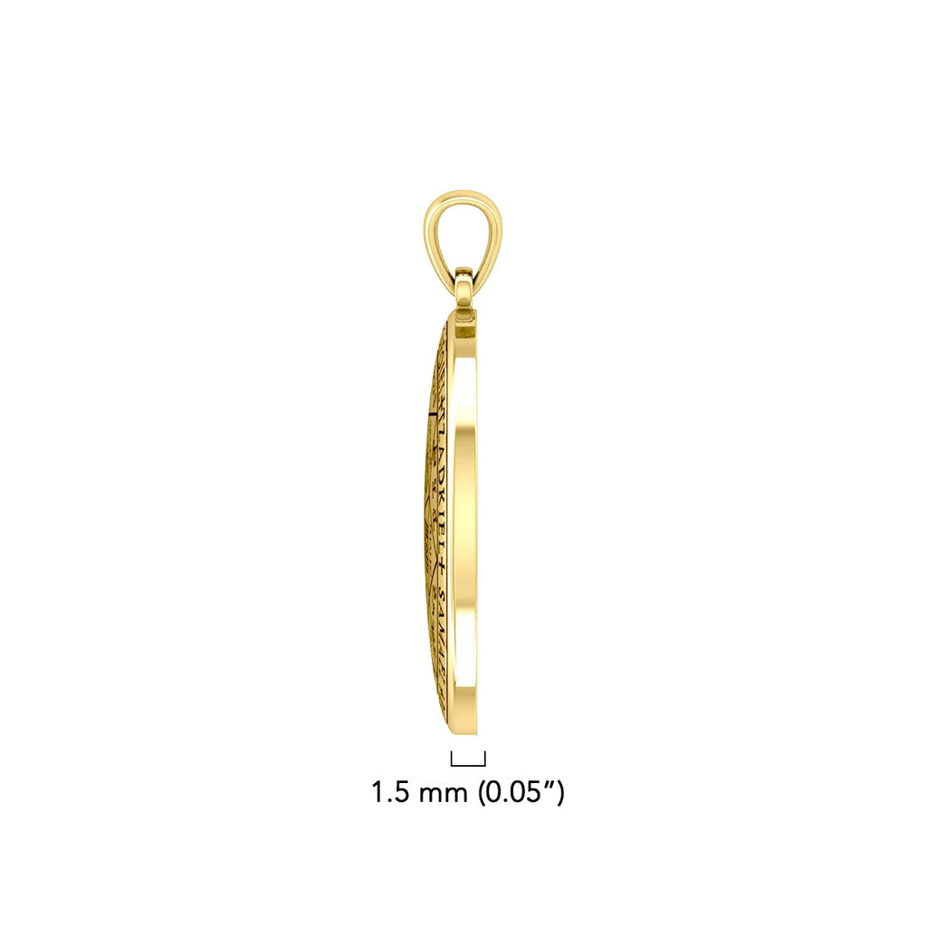 The Seven Archangels Solid Gold Pendant - (Solid Back) | Minor & Co.