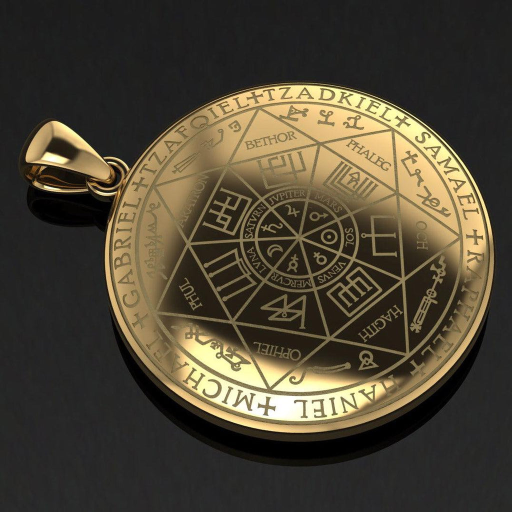 The Seven Archangels Solid Gold Pendant | Minor & Co.