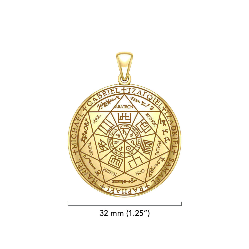 The Seven Archangels Solid Gold Pendant - (Solid Back) | Minor & Co.