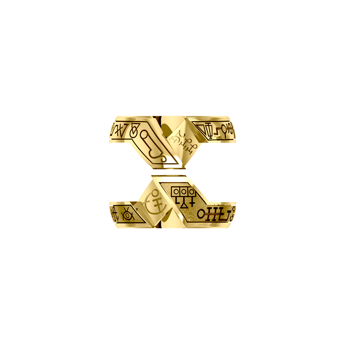 Archangels & Demons Puzzle Ring – Solid Yellow Gold | Minor & Co.