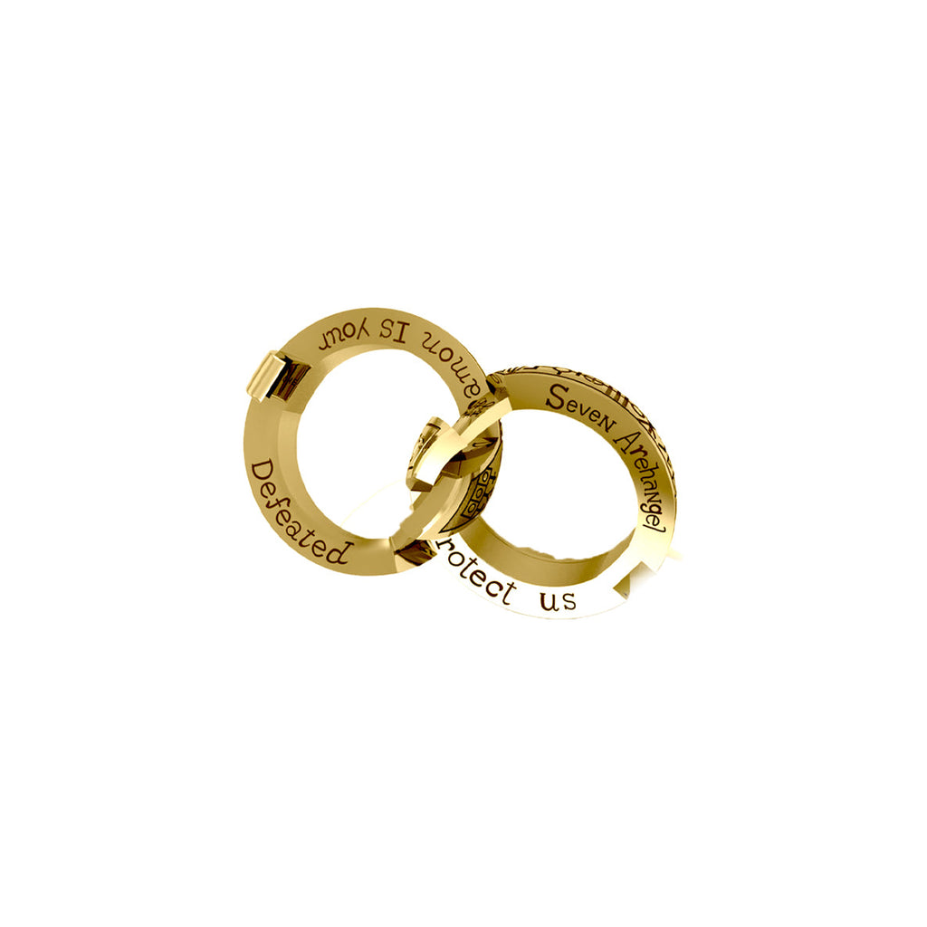 Archangels & Demons Puzzle Ring – Solid Yellow Gold | Minor & Co.