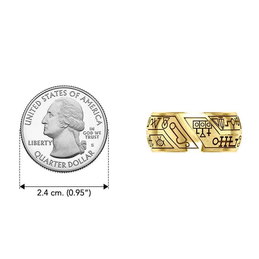 Archangels & Demons Puzzle Ring – Solid Yellow Gold | Minor & Co.