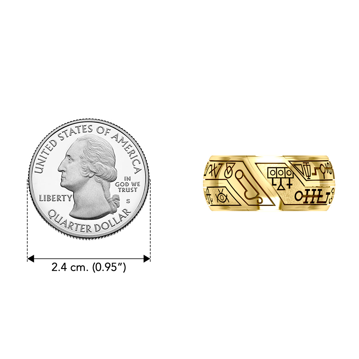 Archangels & Demons Puzzle Ring – Solid Yellow Gold | Minor & Co.