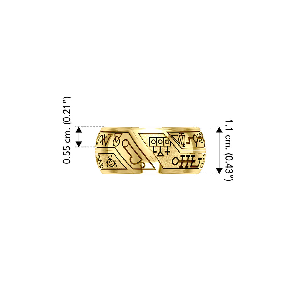 Archangels & Demons Puzzle Ring – Solid Yellow Gold | Minor & Co.