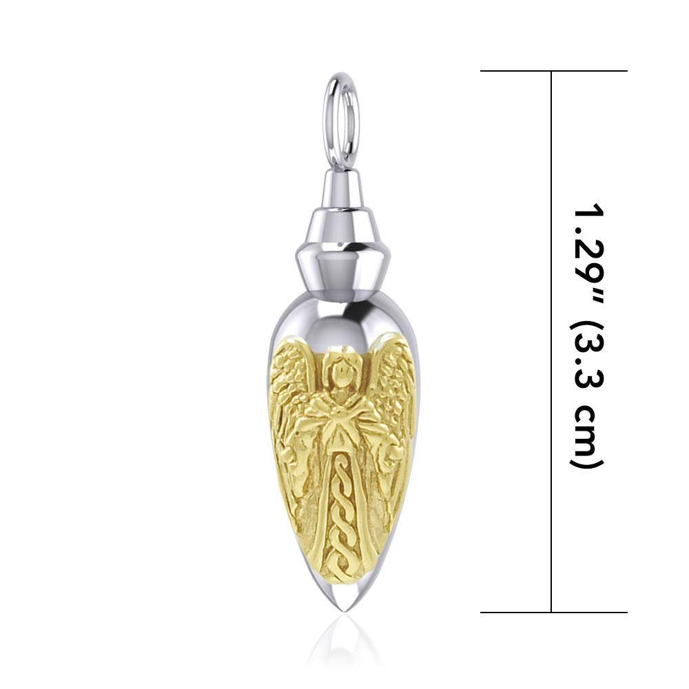 Archangel Uriel Sterling Silver and Gold Vial Pendant | Minor & Co.