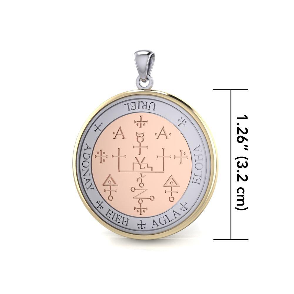 Archangel Uriel Sigil Three Tone Pendant | Minor & Co.