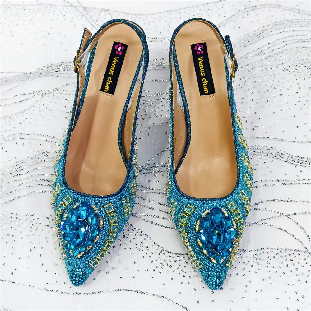 Italian Butter-fly Design Wedding Shoes with Bag Set EDS59 | Minor & Co.