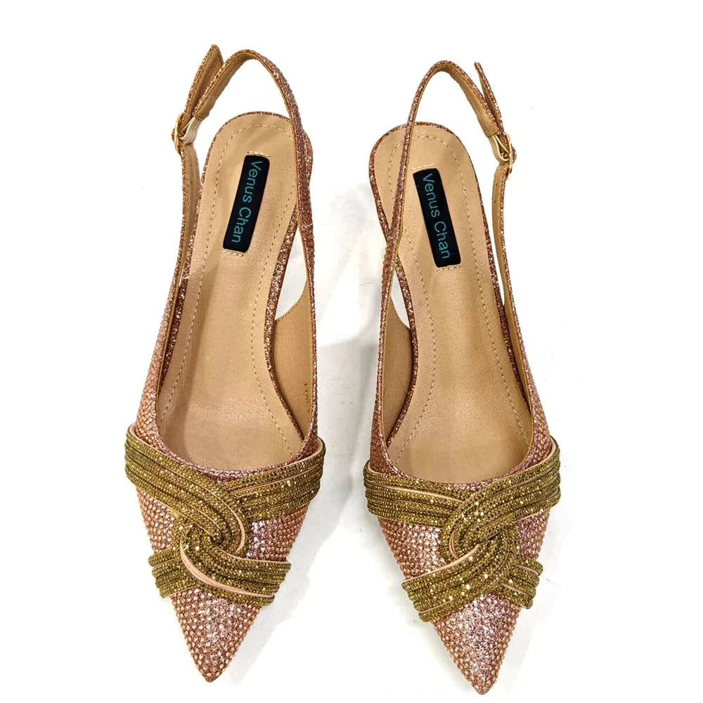 Women's Shoes and Bag Set with Rhinestone ED129 | Minor & Co.