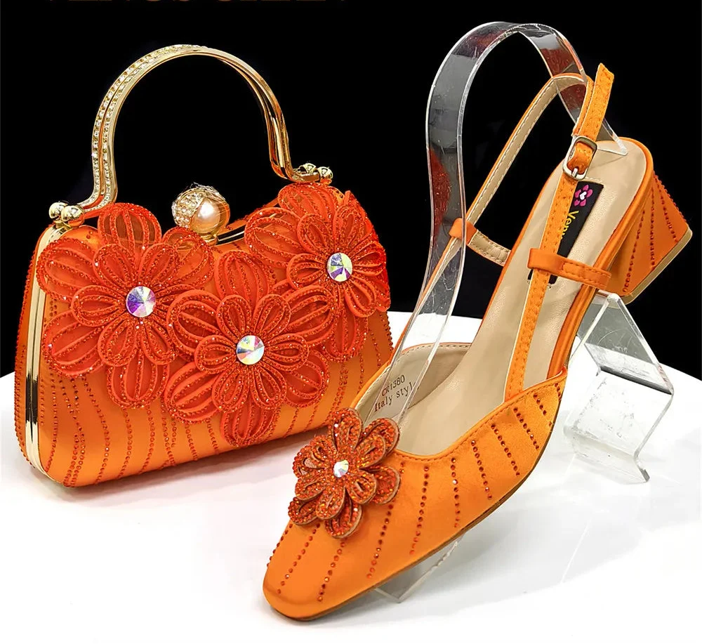 Italian Fashion Women's Elegant Heels & Clutch Bag Set EDS317 | Minor & Co.