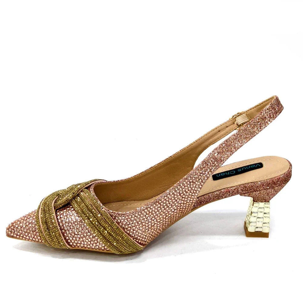 Women's Shoes and Bag Set with Rhinestone ED129 | Minor & Co.