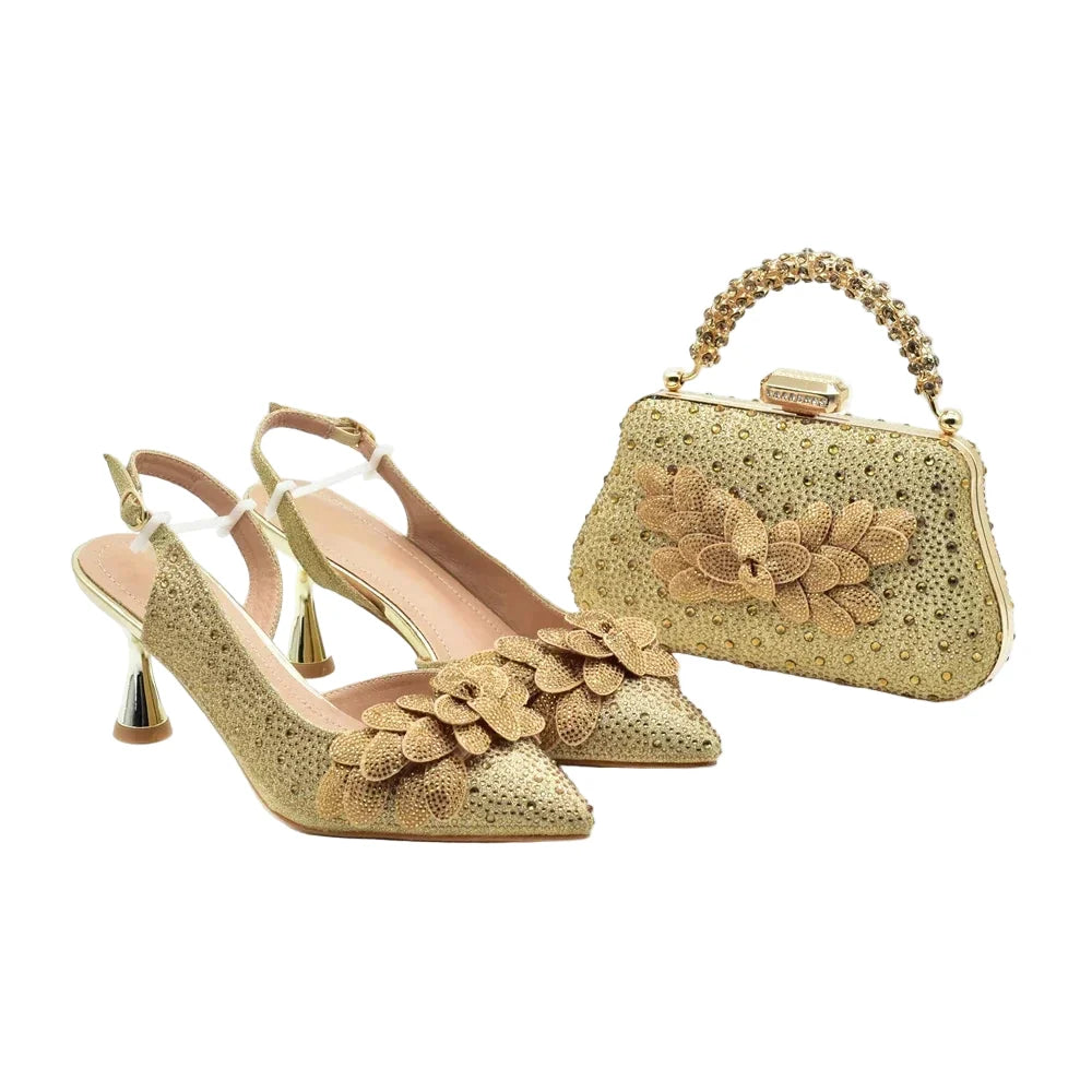 Women's Wedding Pointed Toe Shoes and Bag Set- ED123 | Minor & Co.