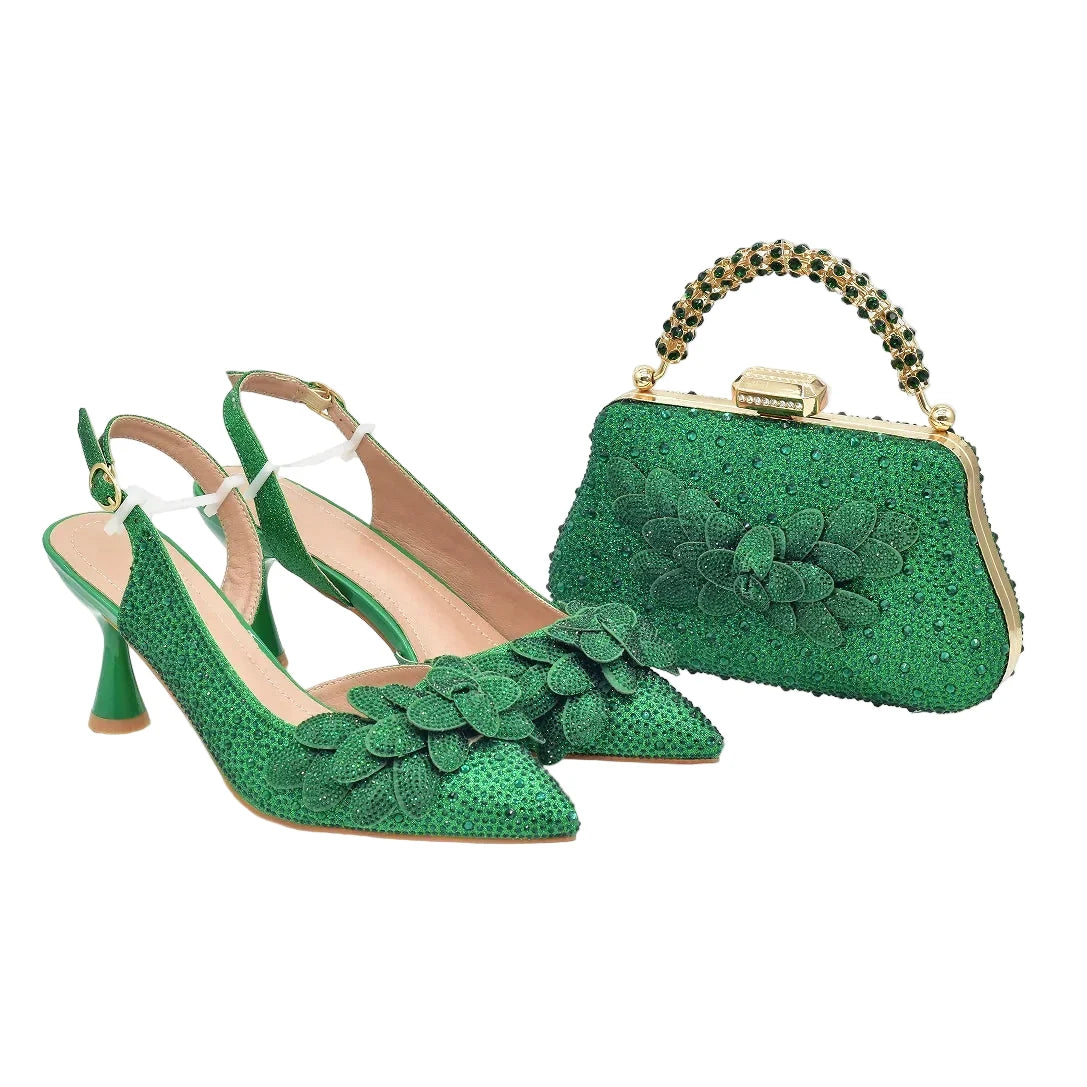 Women's Wedding Pointed Toe Shoes and Bag Set- ED123 | Minor & Co.