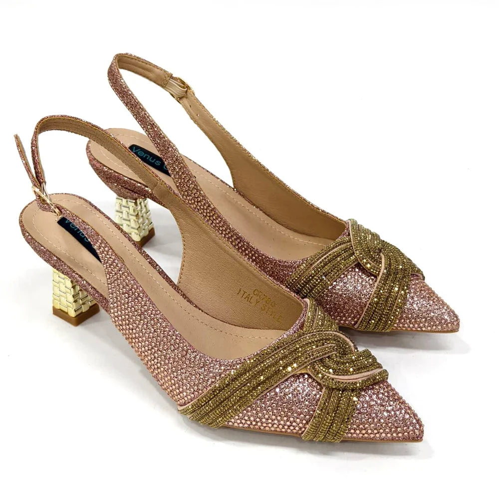 Women's Shoes and Bag Set with Rhinestone ED129 | Minor & Co.