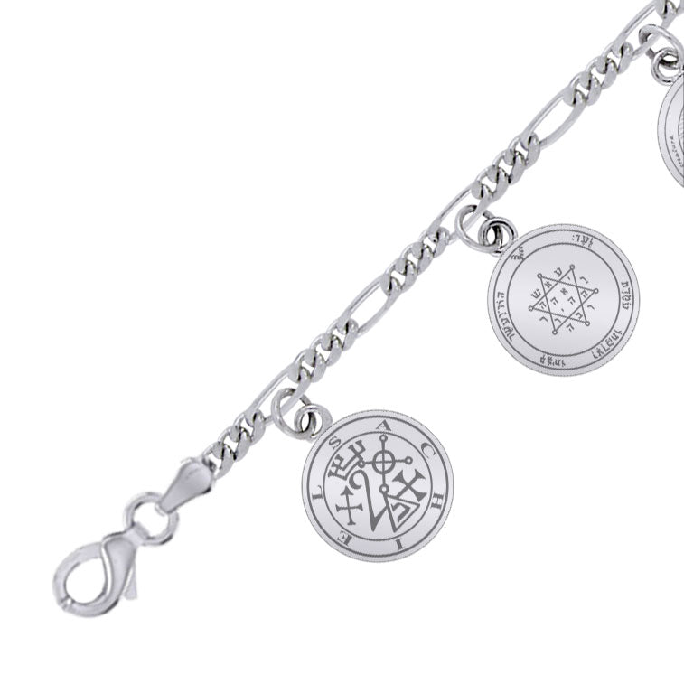 Archangel Seal of Solomon Sterling Silver Charm Bracelet | Minor & Co.