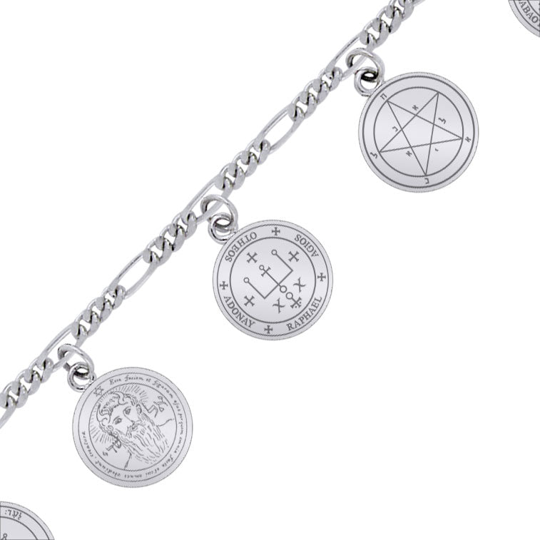 Archangel Seal of Solomon Sterling Silver Charm Bracelet | Minor & Co.