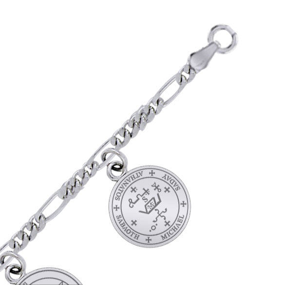 Archangel Seal of Solomon Sterling Silver Charm Bracelet | Minor & Co.