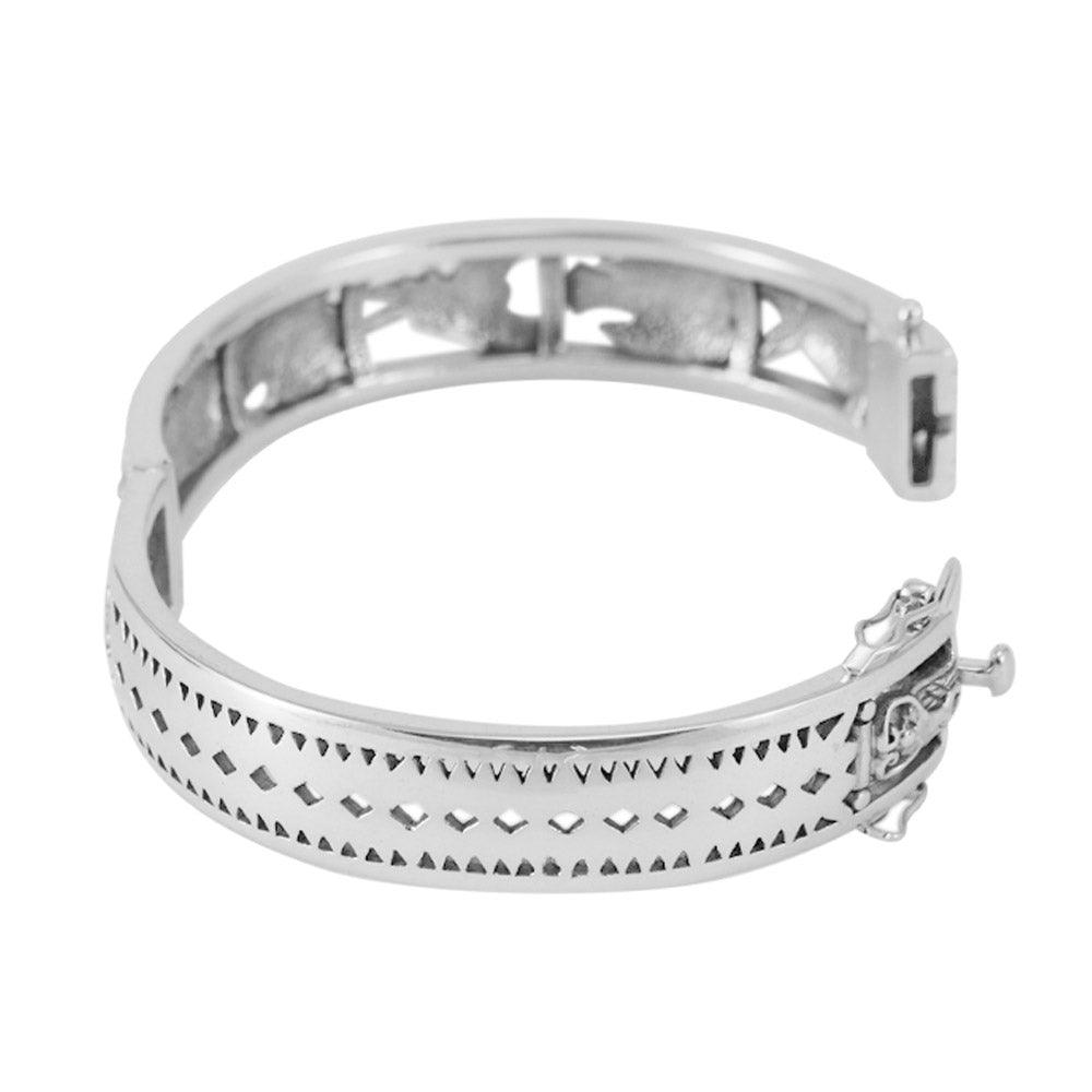 Seven Archangels Engraved Bangle – Sterling Silver | Minor & Co.