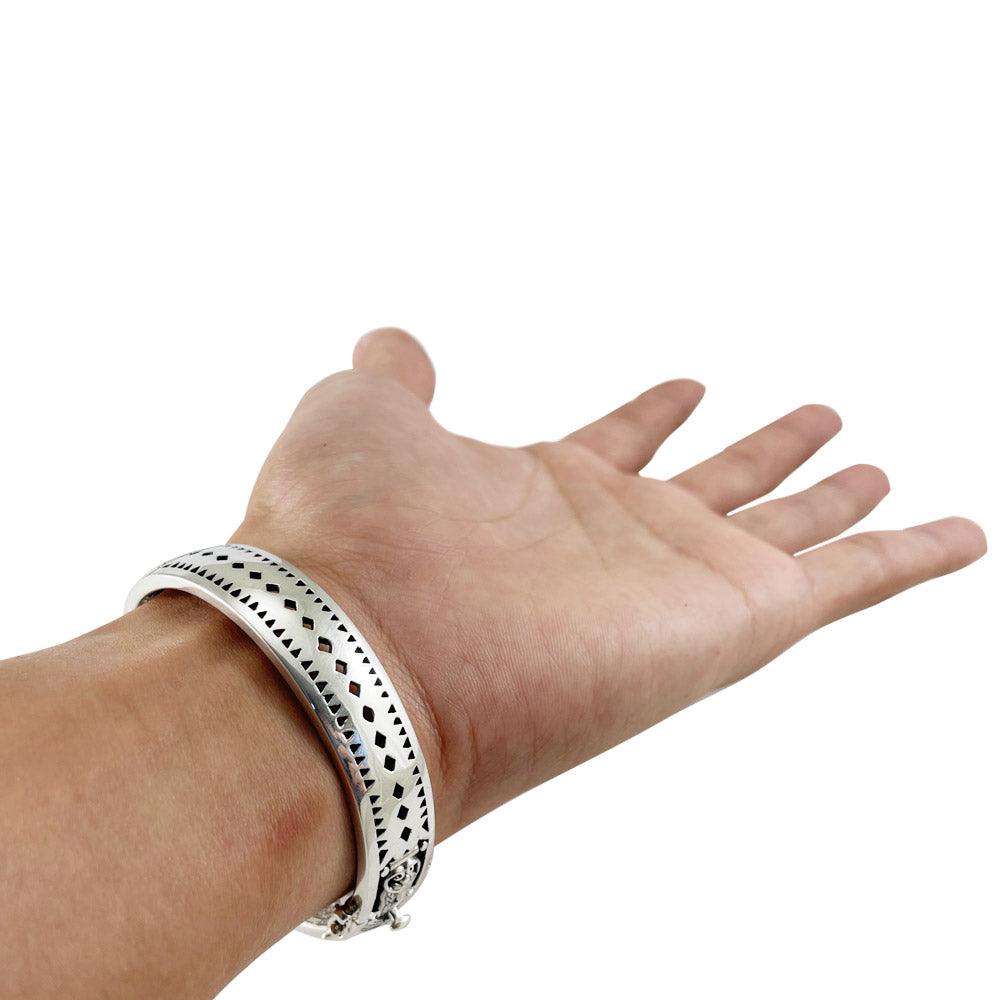 Seven Archangels Engraved Bangle – Sterling Silver | Minor & Co.