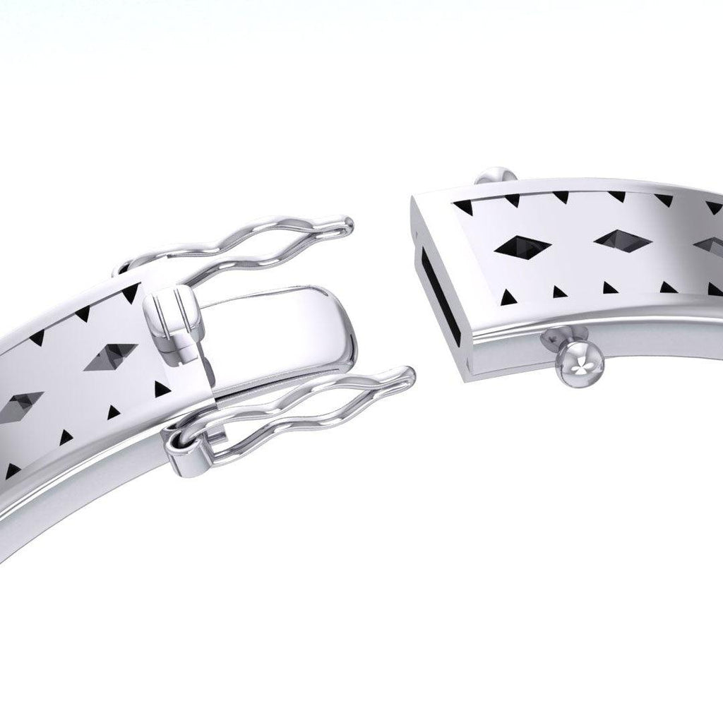 Seven Archangels Engraved Bangle – Sterling Silver | Minor & Co.