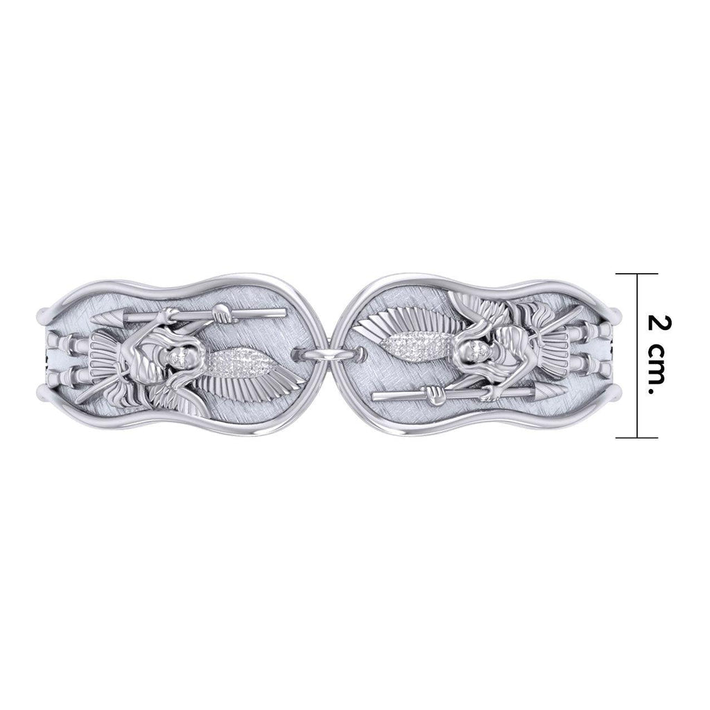 Archangel Michael Sterling Silver Cuff Bracelet | Minor & Co.