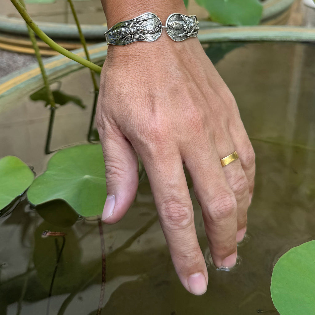 Archangel Michael Sterling Silver Cuff Bracelet | Minor & Co.