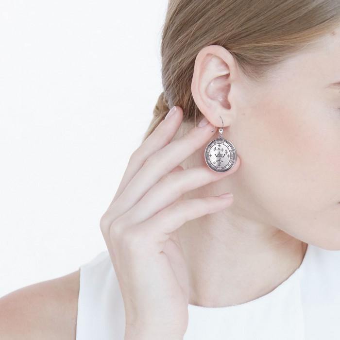 Archangel Michael Sigil Sterling Silver Earrings | Minor & Co.