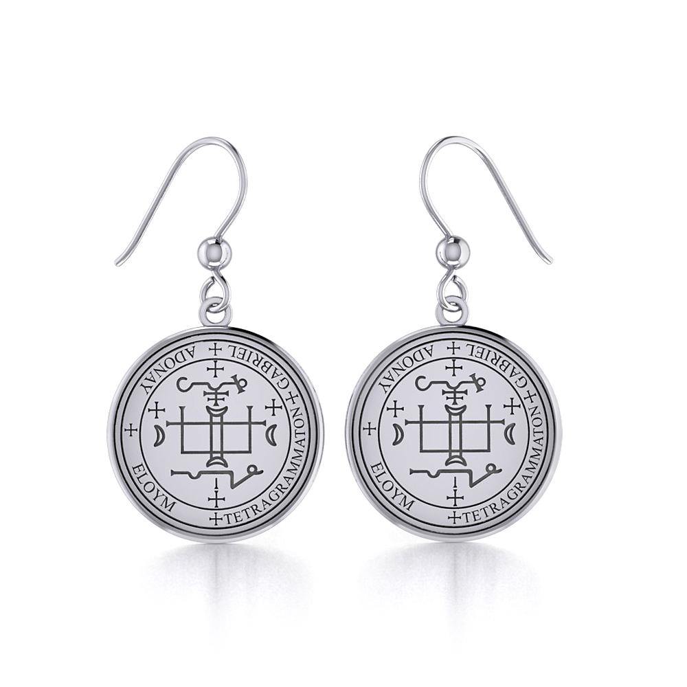 Archangel Gabriel Sigil Small Sterling Silver Earring | Minor & Co.