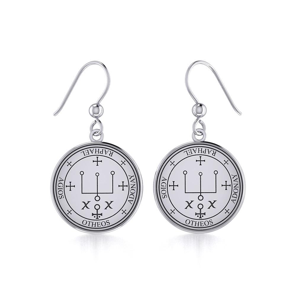 Archangel Raphael Sigil Small Sterling Silver Earring | Minor & Co.