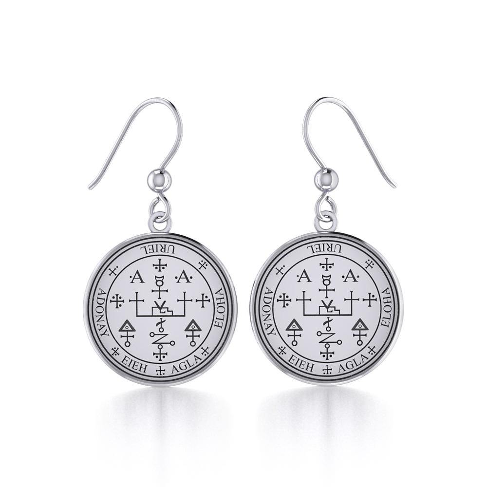 Archangel Uriel Sigil Small Sterling Silver Earring | Minor & Co.