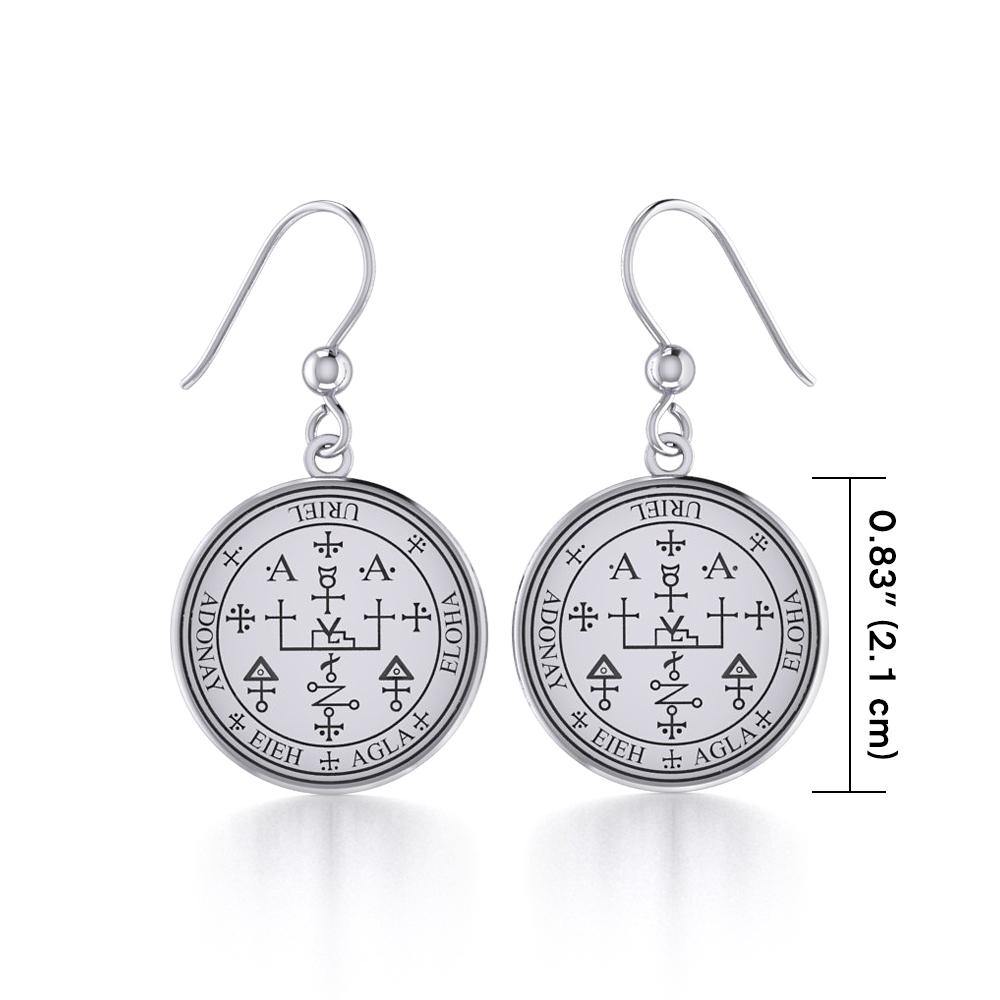 Archangel Uriel Sigil Small Sterling Silver Earring | Minor & Co.