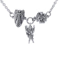 Uriel Michael Gabriel Archangel Sterling Silver Necklace | Minor & Co.